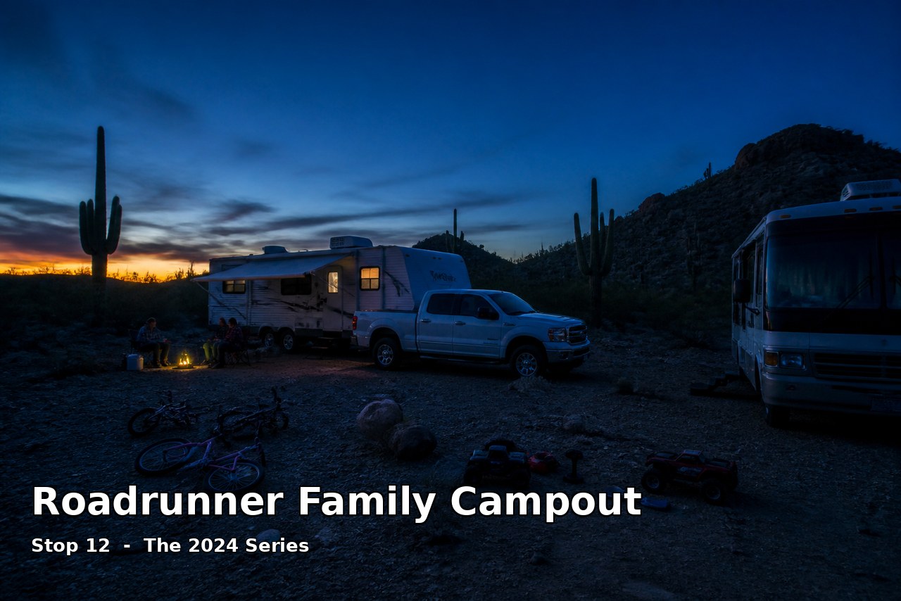 Roadrunner Campout: Ben, Missy, and the Kids