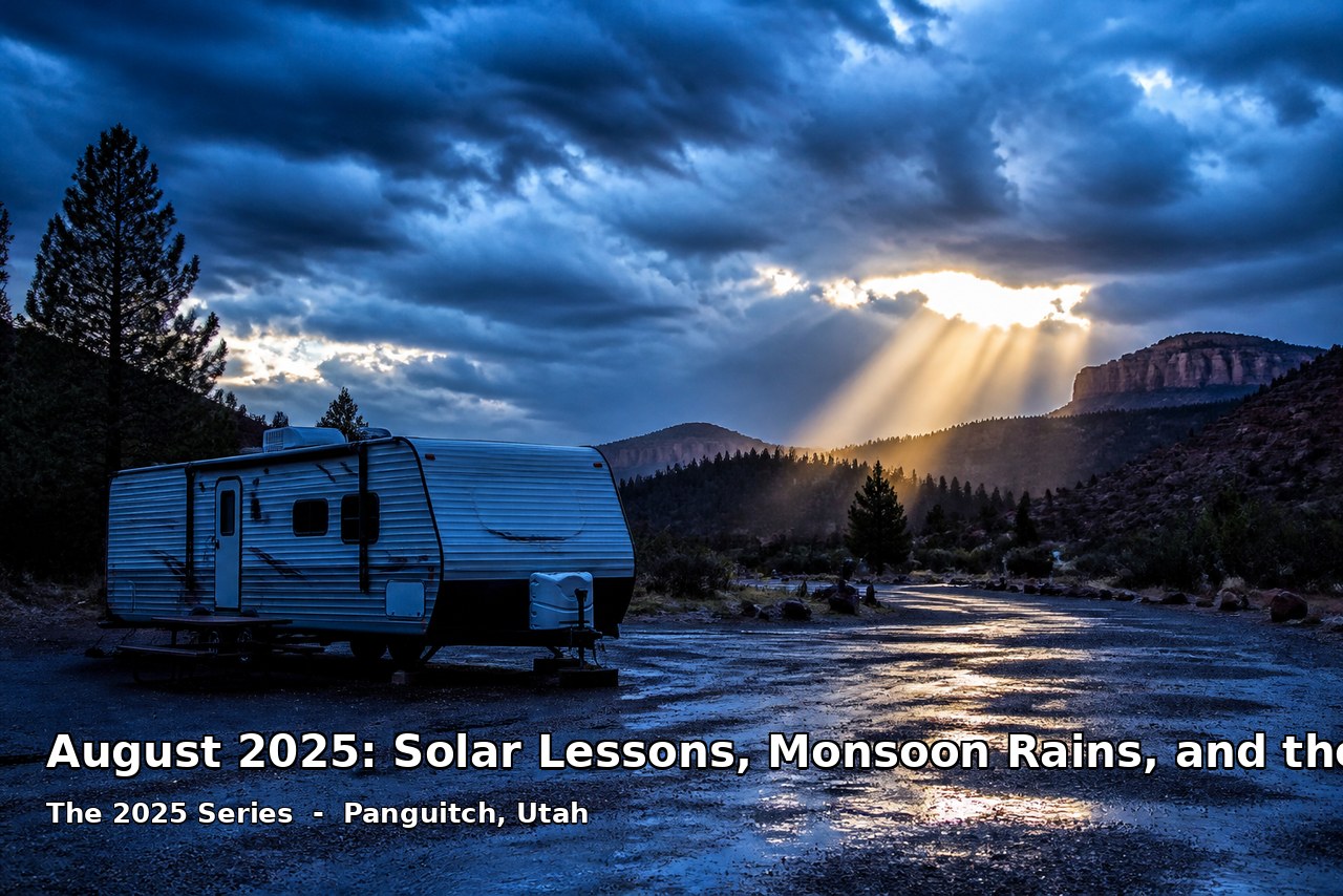August 2025: Solar Lessons, Monsoon Rains, and the Hitching Post Grind